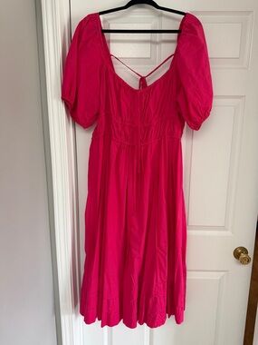 Ulla Johnson Palma Dress in size 16 Fuschia Pink